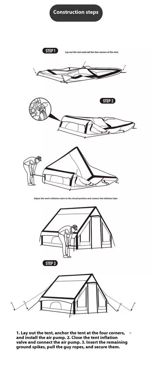 Carpa Inflable Automática 6 Personas - Impermeable, Aislante Térmico para Camping - Image 11