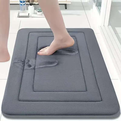 Tapete de Baño Memory Foam Antideslizante con Terciopelo Coral - Image 7
