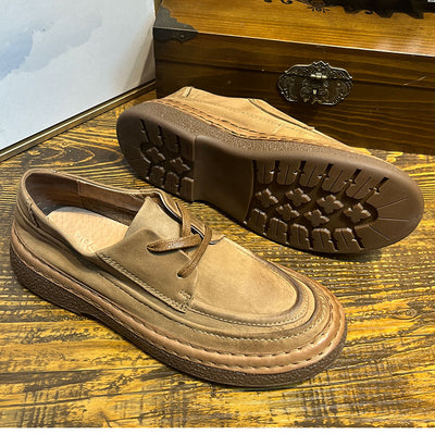 Zapatos de Cuero Genuino con Plataforma para Hombre - Slip-on Cómodos - Image 9