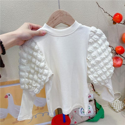 Blusa Blanca con Mangas Abullonadas - Image 3
