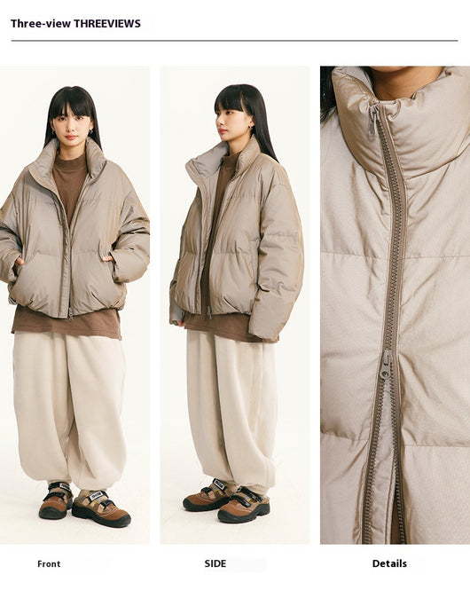 Abrigo de Plumón de Pato Blanco para Invierno con Tecnología Reflectante - Image 10