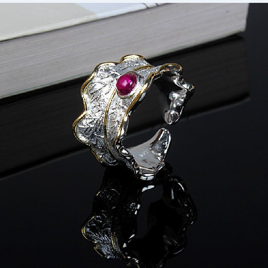 Anillo de Gema Hoja Exuberante - Image 11