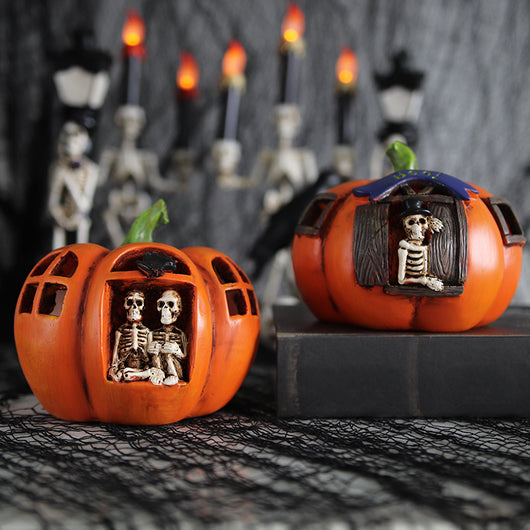 Luz LED Decorativa Calavera y Fantasma - Adorno Halloween para Mesa - Image 12