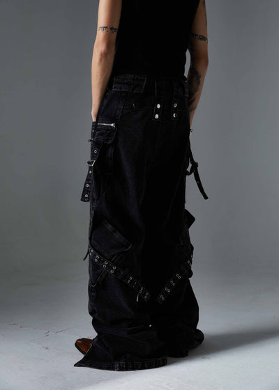 Pantalón Casual Recto con Múltiples Bolsillos y Cierre - Image 25