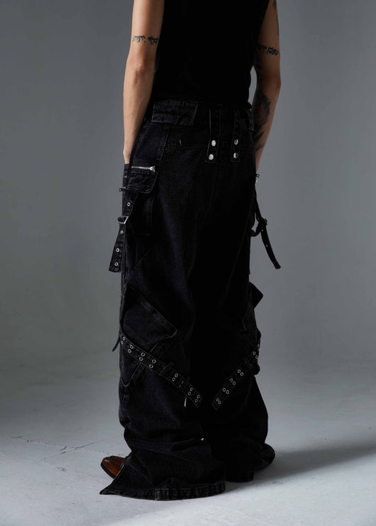 Pantalón Casual Recto con Múltiples Bolsillos y Cierre - Image 25