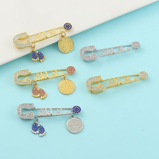 Broche de Letra Diamantado en Metal - Accesorio Personalizado Elegante - Image 18