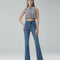 Pantalones Acampanados con Abertura Lateral para Mujer