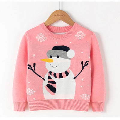 Suéter Navideño Muñeco de Nieve Rojo con Estampado Infantil - Image 15