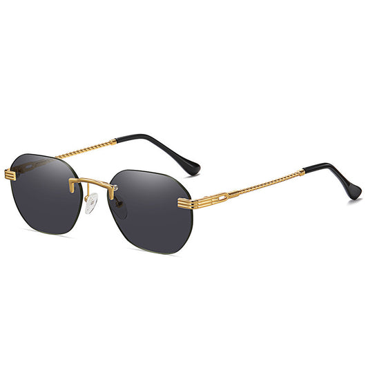 Gafas de Sol Metálicas sin Marco - Diseño Minimalista Unisex - Image 2