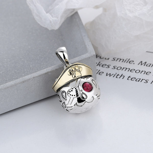 Pendiente Pirata Vintage en Plata 925 con Zircón Rosa