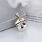 Pendiente Pirata Vintage en Plata 925 con Zircón Rosa