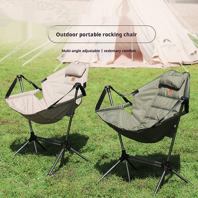 Silla Mecedora Plegable de Aluminio para Exterior