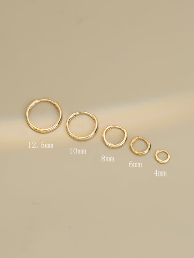 Aretes Dorados Minimalistas de Temperamento y Elegancia para Mujer - Image 6
