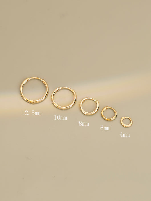 Aretes Dorados Minimalistas de Temperamento y Elegancia para Mujer - Image 6