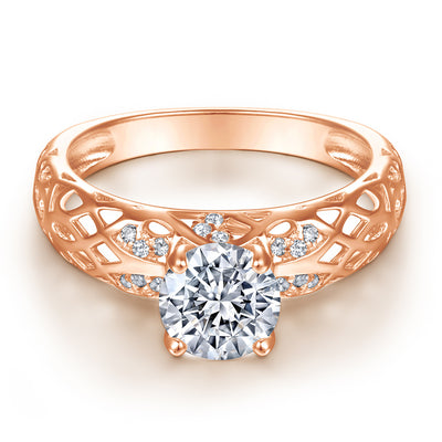 Anillo de Plata Esterlina para Mujer con Diamante Simulado - Diseño Europeo y Americano - Image 14