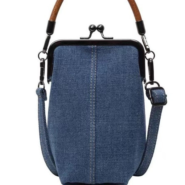 Bolsa Mensajera de Mezclilla Casual para Mujer