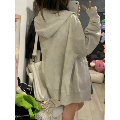 Sudadera con Capucha de Letras Coordinadas para Mujer - Image 3