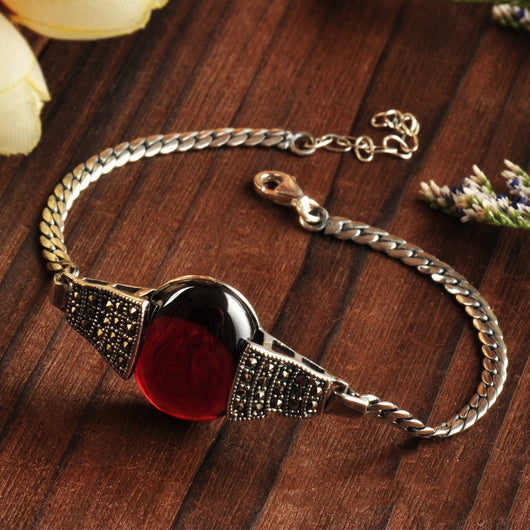 Pulsera de Plata Esterlina 925 Pequeña Negra - Image 6