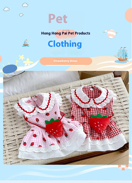Vestido Fresa para Mascotas - Ropa Adorable para Perros - Image 10