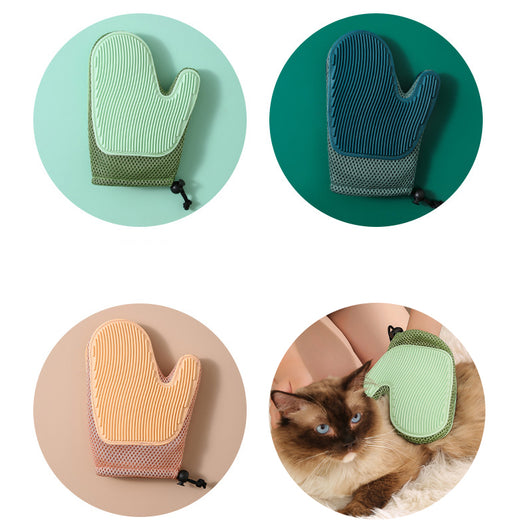 Guantes Deslanadores 2 en 1 para Mascotas - Cepillo Flotante para Perros y Gatos