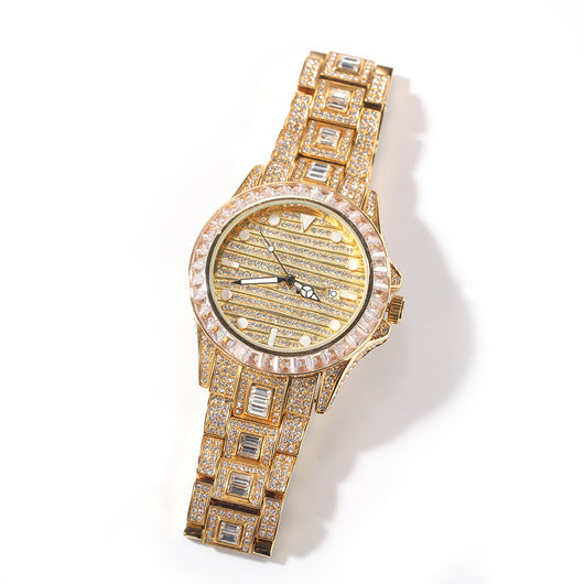 Reloj de Cuarzo Mariposa Diamante con Doble Botón - Image 10