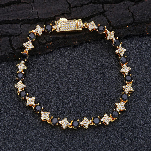 Pulsera de Tenis para Hombre con Circones Estrella de 6mm - Image 8