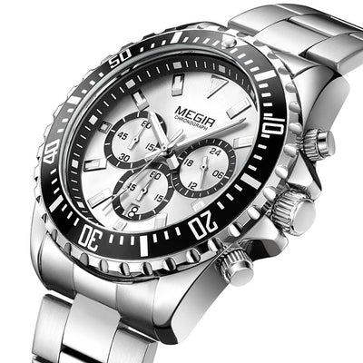 Reloj Cronógrafo Multifuncional para Hombre con Correa de Acero Sólido - Image 5