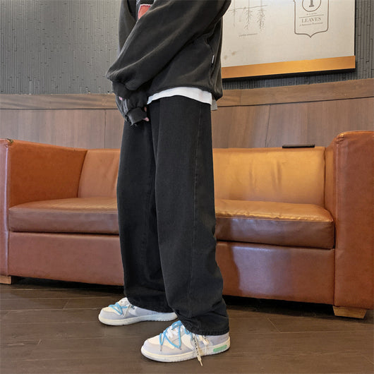 Pantalones Jeans Hombre Baggy Retro Straight Fit - Image 4