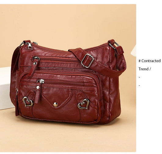 Bolso Bandolera de Lujo Versátil con Diseño Multicapas Espacioso - Image 12