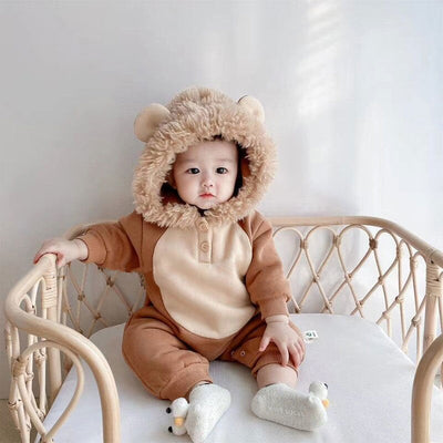 Mono Acolchado de Invierno para Bebé con Terciopelo - Image 10
