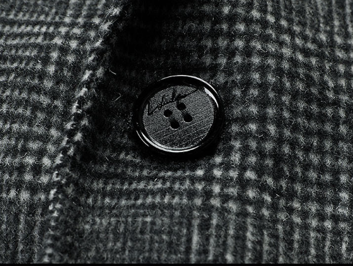 Abrigo de Lana Reversible a Cuadros para Hombre - Image 14
