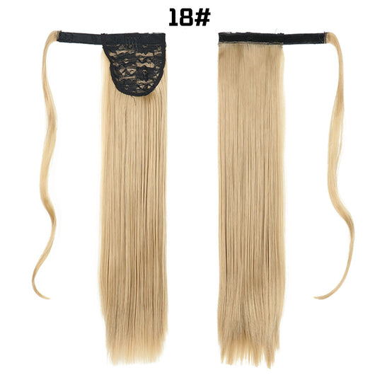 Cola de Caballo Extensible con Velcro - Cabello Liso Europeo - Image 9