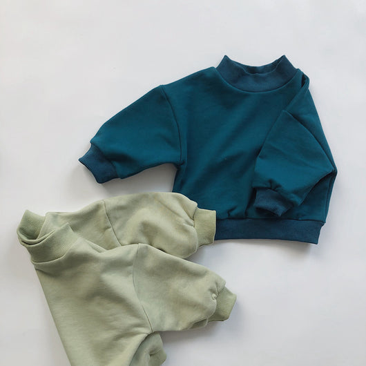 Buzo Cuello Alto Infantil Abrigo Grueso para Invierno - Image 4