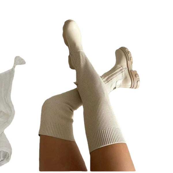 Botas Altas con Suela Gruesa para Mujer