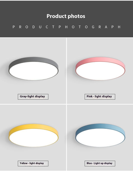 Lámpara de Techo LED Redonda Minimalista para Sala de Estar - Image 55