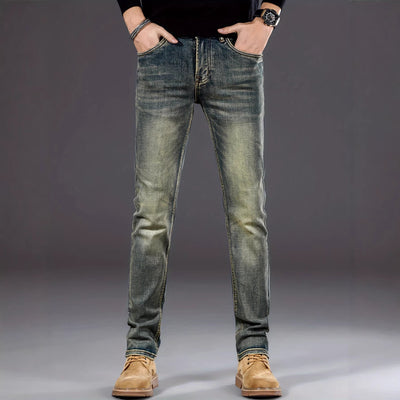 Jeans Skinny Azul Retro con Tecnología Reductora y Stretch