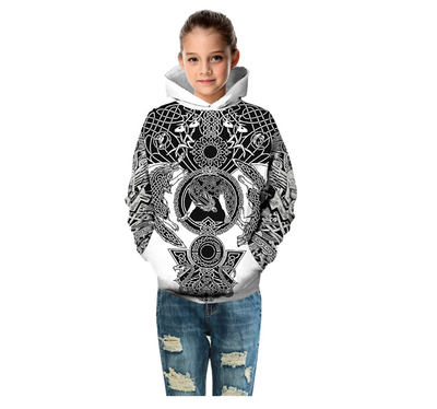 Sudadera Hoodie Suelta con Estampado Digital de Moda - Image 9