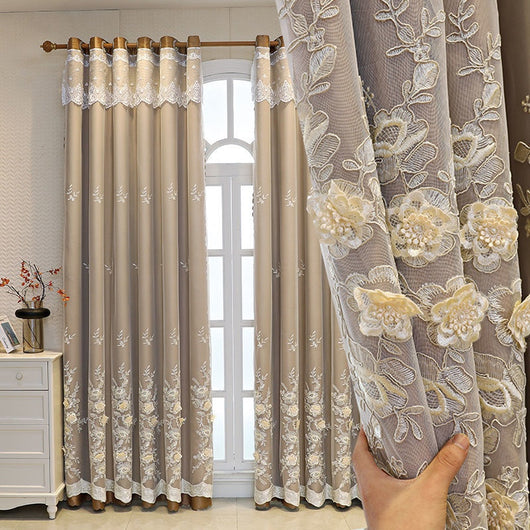 Juego de Cortinas Dobles Abiertas para Dormitorio - Acabado Elegante para Bodas y Hogar - Image 8