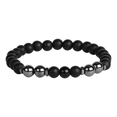 Pulsera de Hematita Negra y Ojo de Tigre con Propiedades Magnéticas para Hombre y Mujer - Image 10