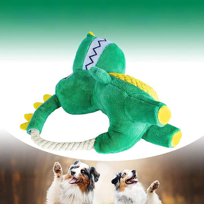 Juguete Masticable para Perros con Sonido - Dinosaurio Peluche Interactivo - Image 5