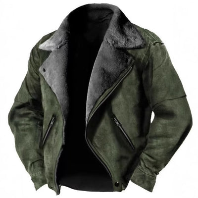 Chaqueta Casual con Cuello Tipo Polo y Cierre de Cremallera - Abrigo Acolchado con Forro de Pelaje - Image 4