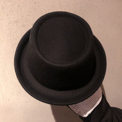 Gorro de Lana para Hombre con Ala Ondulada y Copa Plana - Image 13