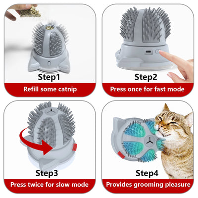 Cepillo Masajeador LED para Gatos con Juguete Interactivo - Image 10