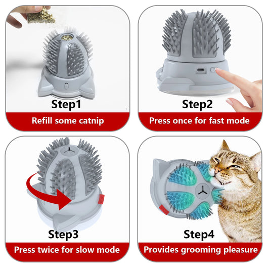 Cepillo Masajeador LED para Gatos con Juguete Interactivo - Image 10