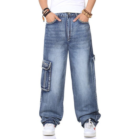 Jeans Ancho de Moda con Múltiples Bolsillos - Image 7