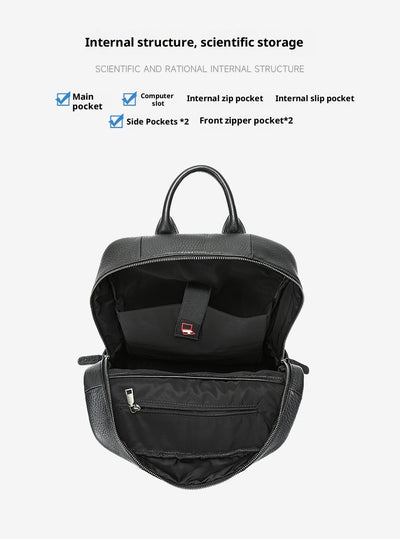 Mochila de Cuero Genuino Premium para Viajes y Uso Diario - Image 10