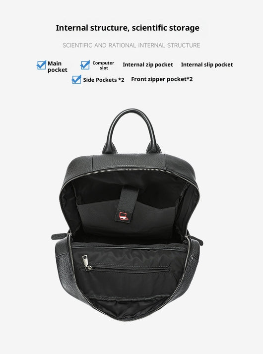 Mochila de Cuero Genuino Premium para Viajes y Uso Diario - Image 10