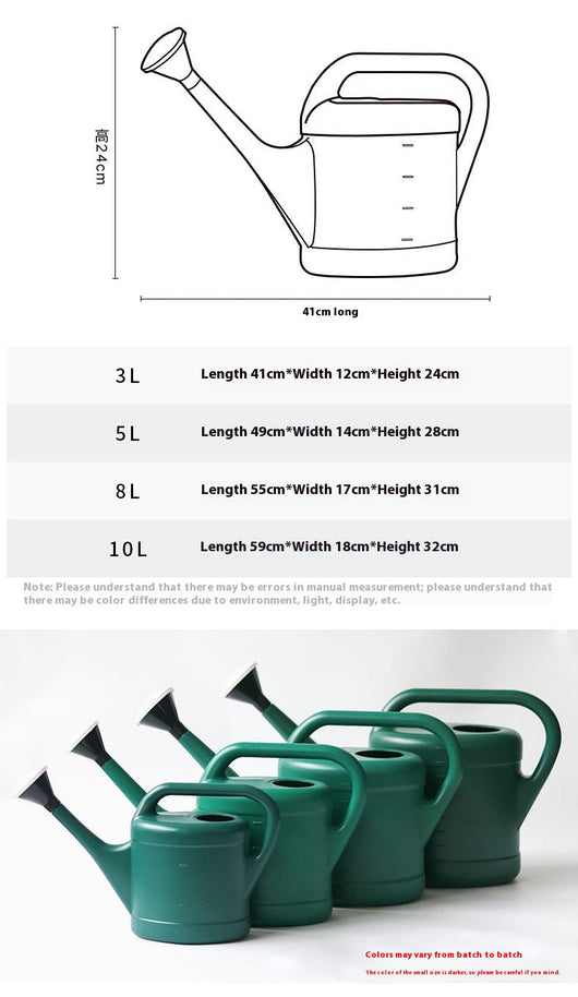Regadera Dual de 10L con Boquilla Larga - Plástico Resistente para Jardín - Image 20