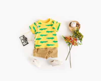 Traje de Verano para Niño con Diseño de Animales Cartoon - Image 21