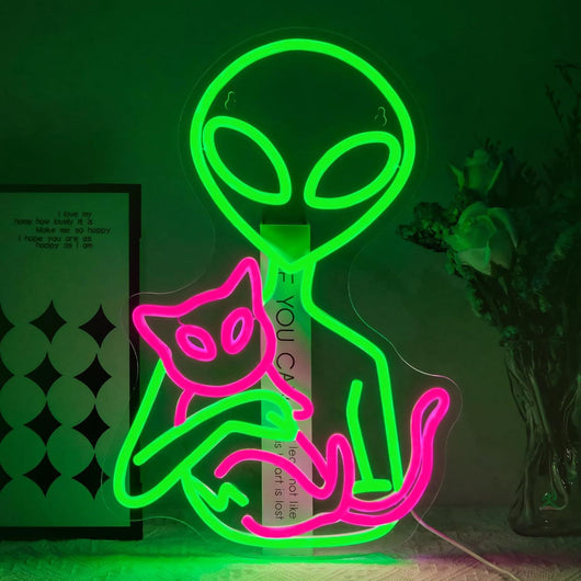 Letras Decorativas Neón Alien en Inglés - Image 11
